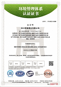 Environmental management system certification